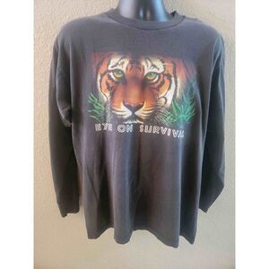 Vintage alstyle apparel and Activewear eye on survival jungle tiger tshirt size